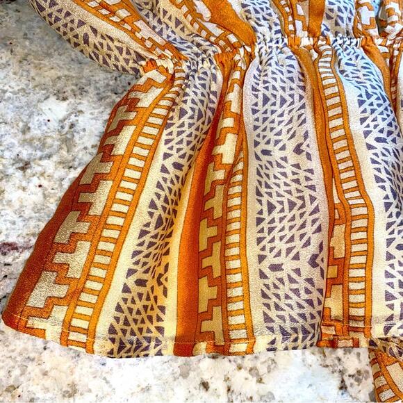 MES DEMOISELLES 100% Silk Sultane Blouse in Swahili Print FR 38 US 8 - Picture 4 of 11